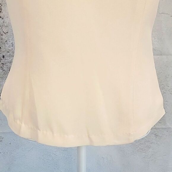 Naked Zebra Elegant Peach Cream Women's Top Size S - Picture 3 of 11